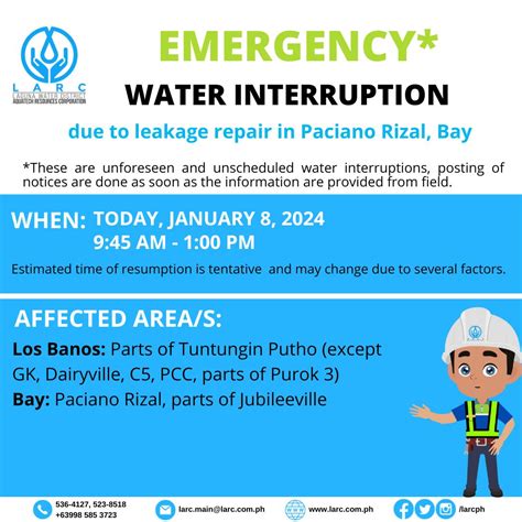 ‘Successive emergency interruptions’ cause low to no water in .
